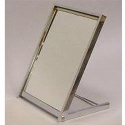 Folding Shoe Floor Mirror/Chrome