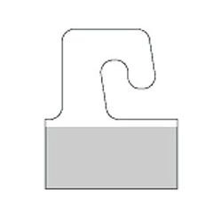 Peel-n-Stick J-Hook Hangtabs pk100
