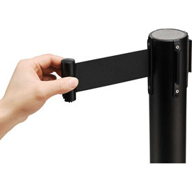Retractable Stanchion/Blk