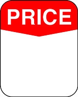 Red & White  PRICE Sticker