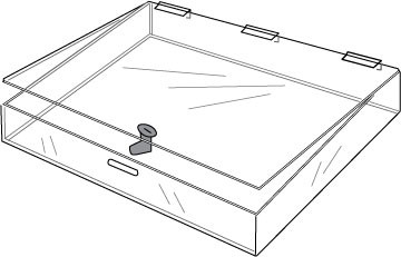 Flat Acrylic Case with Lock