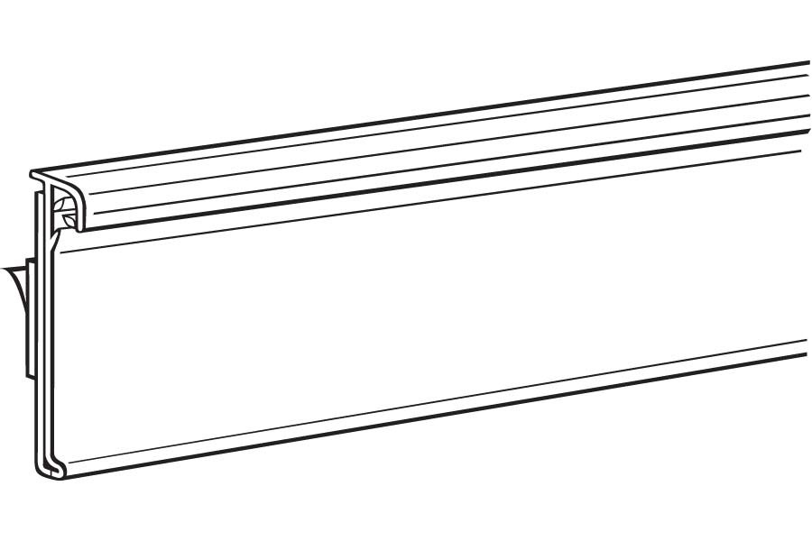 48" Clear Self-Adhesive Label Holder