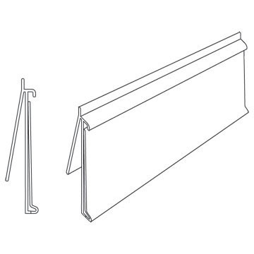 Snap-In Price Tag for Shelf Channels
