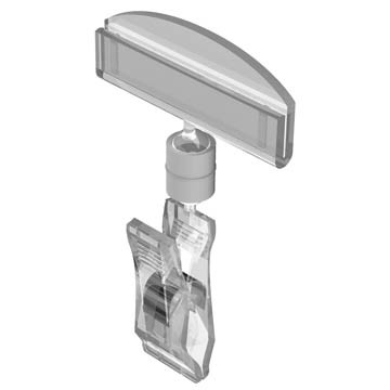 3" Clip-on Swivel Sign Holder