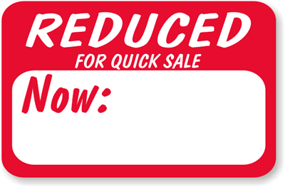 Price Sticker/REDUCED