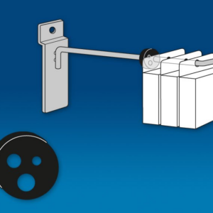 Round Inventory Control Clip/Blk pk250