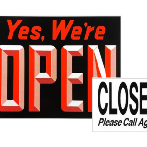 Large Open/Close Sign