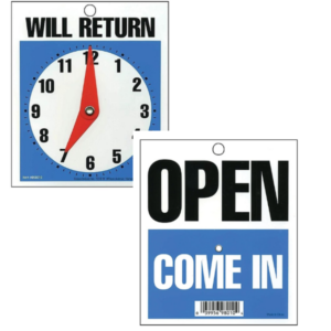 5" x 6" Will Return Sign
