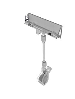 Clip On Extended Sign Holder
