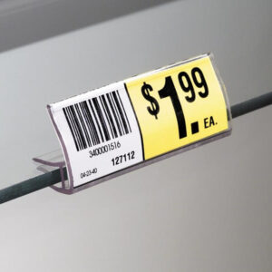 Vertical Glass Shelf Ticket Holder