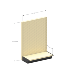 Lozier End Cap Gondola Shelving Kit