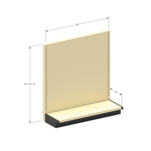 Lozier Wall Gondola Shelving Kit