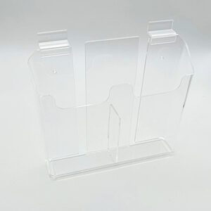 SW Dbl-Wide Brochure Holder for 8-1/2"W x 11"H Trifold Brochures.