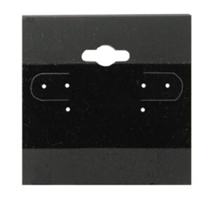 Earring Cards/ Black 2" x 2"