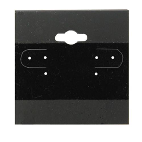 Earring Cards/ Black 2" x 2"