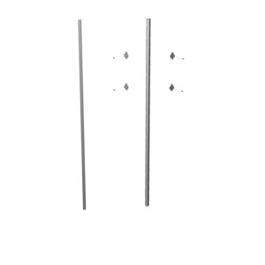 Lozier Box Extension Kit SAT Aluminum, Clear Anodized