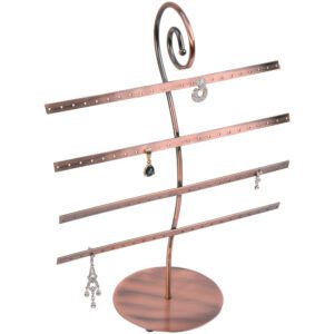 4-Bar Metal Earring Display / Copper