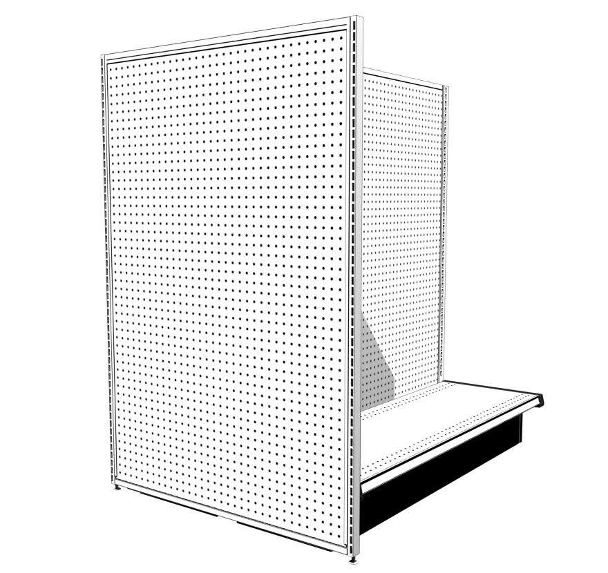 Lozier Full Height Merchandise Panel