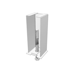 Lozier Bottom Rail Support GLV Galvanized