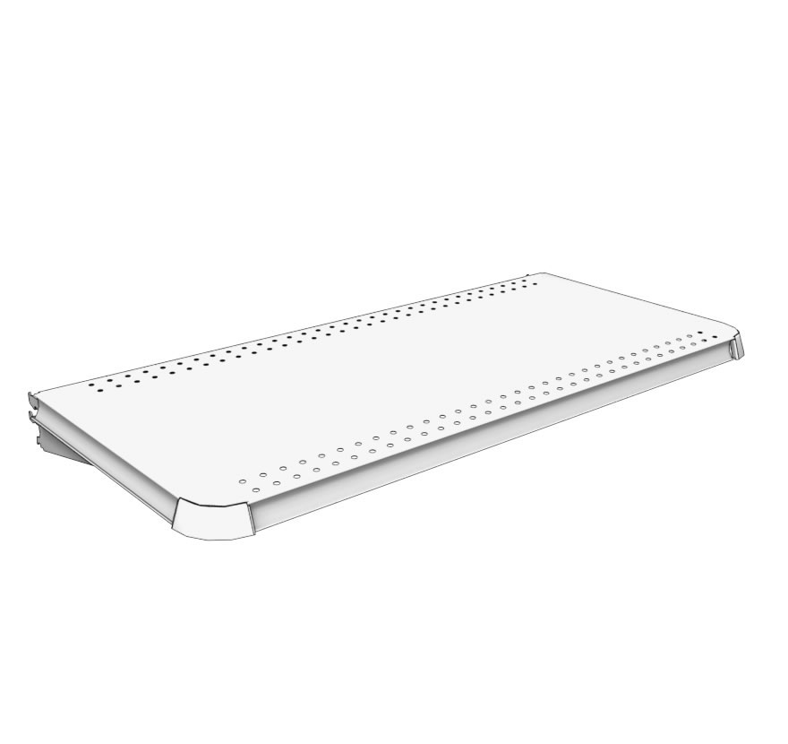 Lozier Contoured End Shelf