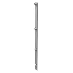 Lozier Inside Corner Side Rails 84" CHR Charcoal