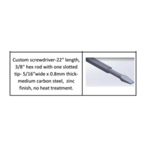 22" Slotted Leveling Screw Driver