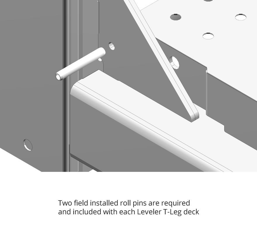 Lozier Deck for Leveler and Caster T-Leg - Image 2