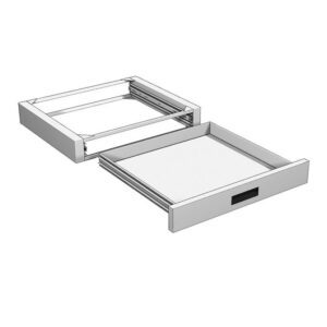 Lozier Rx Undercounter Suspended Drawer WHT White
