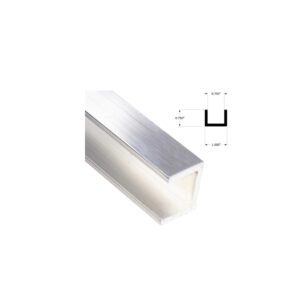 Slatwall Aluminum U edge cap