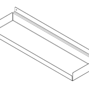 Slotwall Shelf for Framed Merchandise Panel