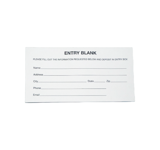 Entry Form Pad - 100ea