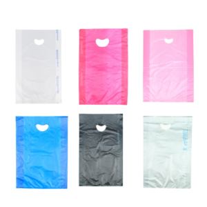 12" x 3" x 18" HDPE Merchandise Bag w/ Die Cut Handle