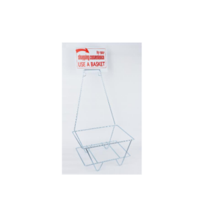 Sign for Shopping Basket Rack