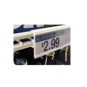 Data Strip for Double-Wire Shelf