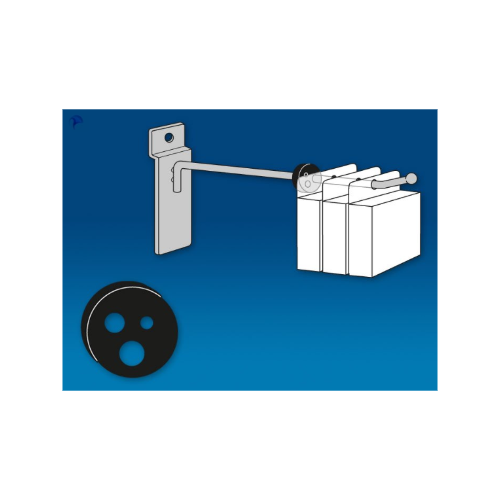 Round Inventory Control Clip/Blk pk250