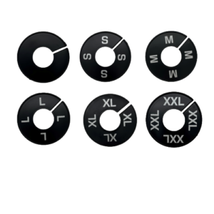 Black Round Rack Size Divider