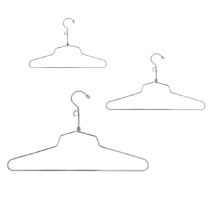 Steel Blouse and Dress Hanger w/ Loop Hook