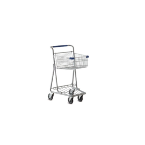 Shopping Cart Gray With Bumpers