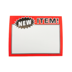 5.5 x 7 New Item Card/FO