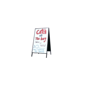 White Dry Erase A-Frame Sign