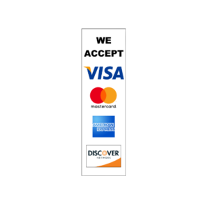 Accepted Credit Card Decal