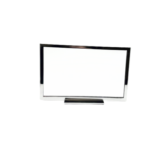 Horizontal Sign Holder with Chrome Flat Base