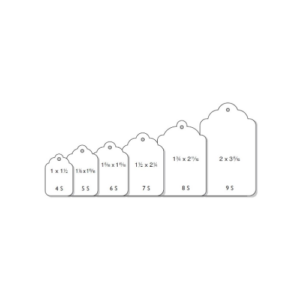 Blank All Purpose White Marking Tags