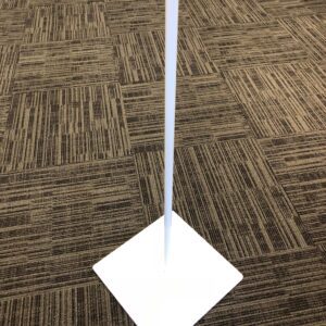 15" Square Metal Form Base/Wte