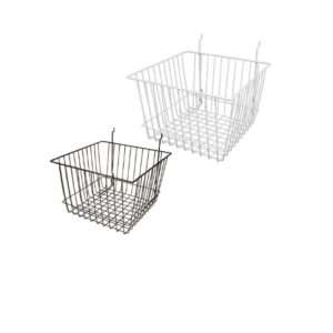 Wire Basket Black 12" L x 12" D x 8" H
