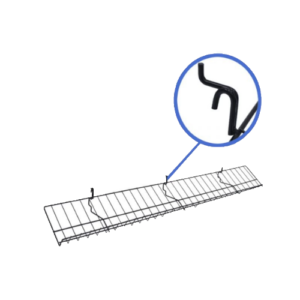 46" L x 6" D Multiback Sloped Wire Shelf/Blk